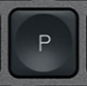P Tecla de substituição QWERTY (PT) Preto Logitech MX Keys