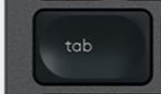 Tab Tecla de substituição QWERTY (PT) Preto Logitech MX Keys