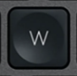 W Tecla de substituição QWERTY (PT) Preto Logitech MX Keys