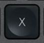 X Tecla de substituição QWERTY (PT) Preto Logitech MX Keys