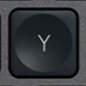 Y Tecla de substituição QWERTY (PT) Preto Logitech MX Keys