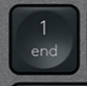 1 (Num) Klawisz zapasowy QWERTY (US) Czarny Logitech MX Keys