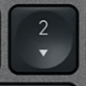 2 (Num) Klawisz zapasowy QWERTY (US) Czarny Logitech MX Keys