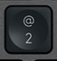 2 / @ Klawisz zapasowy QWERTY (US) Czarny Logitech MX Keys