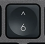 6 / ^ Klawisz zapasowy QWERTY (US) Czarny Logitech MX Keys
