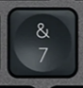7 / & Klawisz zapasowy QWERTY (US) Czarny Logitech MX Keys