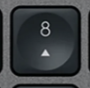 8 (Num) Klawisz zapasowy QWERTY (US) Czarny Logitech MX Keys