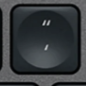 ' / " Klawisz zapasowy QWERTY (US) Czarny Logitech MX Keys