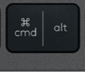 Cmd / Alt (L) Klawisz zapasowy QWERTY (US) Czarny Logitech MX Keys