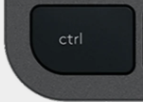 Ctrl Klawisz zapasowy QWERTY (US) Czarny Logitech MX Keys