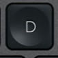 D Klawisz zapasowy QWERTY (US) Czarny Logitech MX Keys