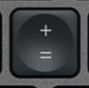 = / + Klawisz zapasowy QWERTY (US) Czarny Logitech MX Keys
