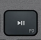 F9 Klawisz zapasowy QWERTY (US) Czarny Logitech MX Keys