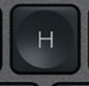 H Klawisz zapasowy QWERTY (US) Czarny Logitech MX Keys