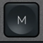 M Klawisz zapasowy QWERTY (US) Czarny Logitech MX Keys