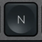 N Klawisz zapasowy QWERTY (US) Czarny Logitech MX Keys