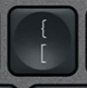 [ / { Klawisz zapasowy QWERTY (US) Czarny Logitech MX Keys