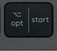Opt / Win (L) Klawisz zapasowy QWERTY (US) Czarny Logitech MX Keys