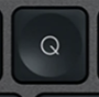 Q Klawisz zapasowy QWERTY (US) Czarny Logitech MX Keys
