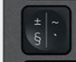 § / ± Klawisz zapasowy QWERTY (US) Czarny Logitech MX Keys