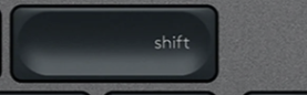 Shift (R) Klawisz zapasowy QWERTY (US) Czarny Logitech MX Keys