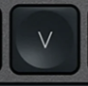 V Klawisz zapasowy QWERTY (US) Czarny Logitech MX Keys