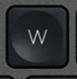 W Klawisz zapasowy QWERTY (US) Czarny Logitech MX Keys