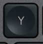 Y Klawisz zapasowy QWERTY (US) Czarny Logitech MX Keys